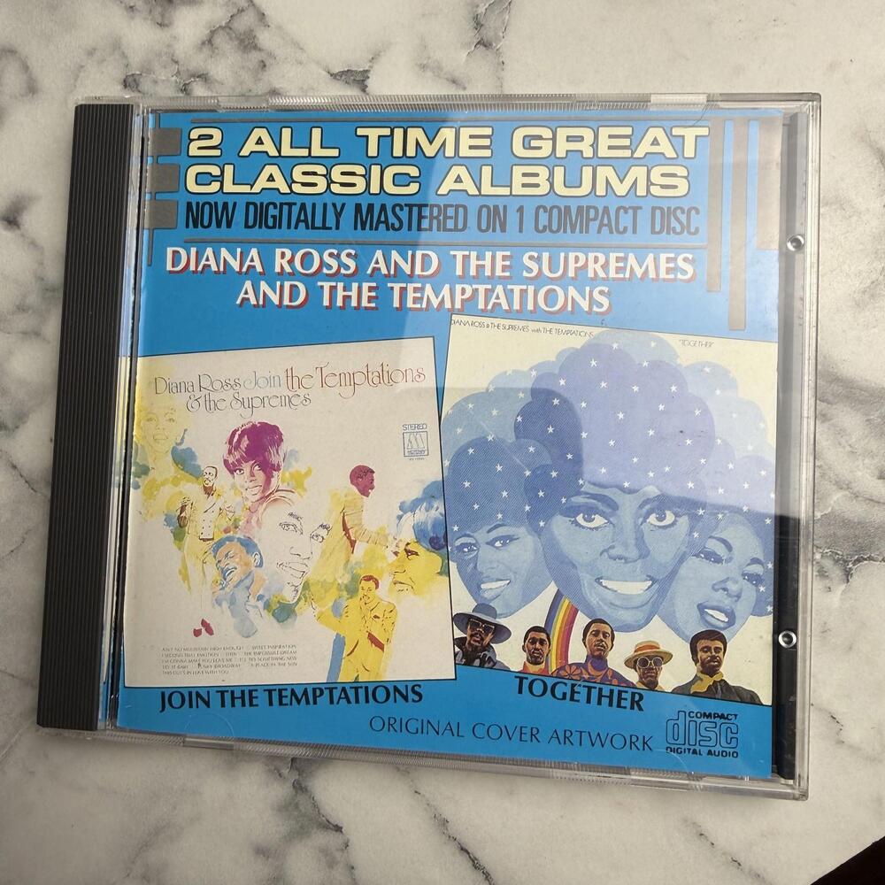 Diana Ross Supremes Join The Temptations Together CD Motown 1986 VG Disc